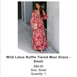 Beautiful lotus maxi dress